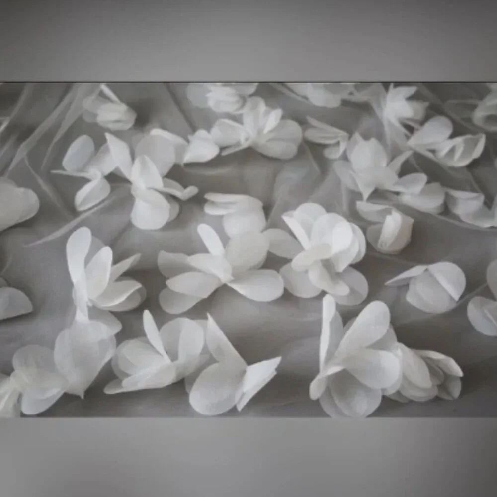 Floral Wedding Veil Chapel Length